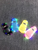 Παντόφλες από καουτσούκ απλού μοντέλου με φωτεινή σόλα