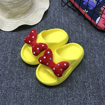 Casual παιδικές παντόφλες με κορδέλα για κορίτσια