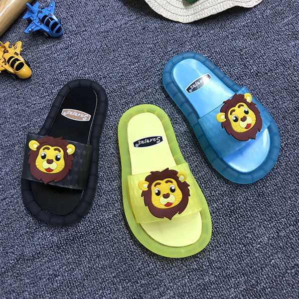 Детски светещи чехли с апликация - четири цвята