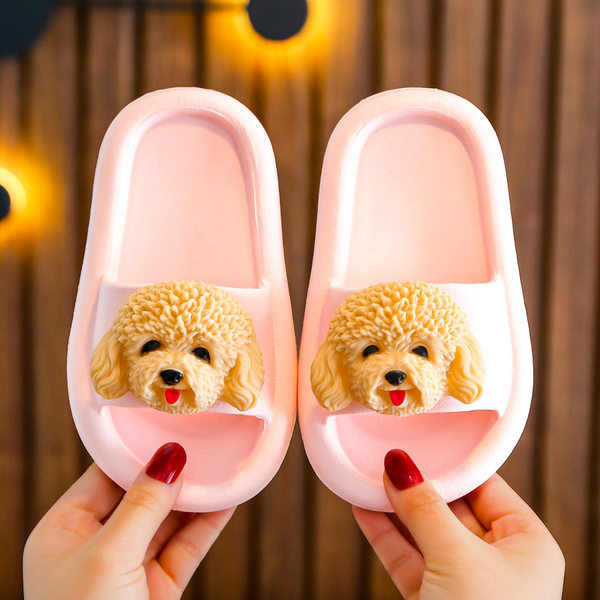 Παιδικές παντόφλες με απλικέ - τέσσερα χρώματα