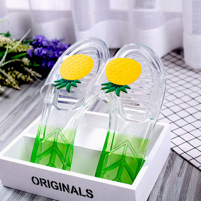 Διάφανες παντόφλες για κορίτσια με 3D εφαρμογή