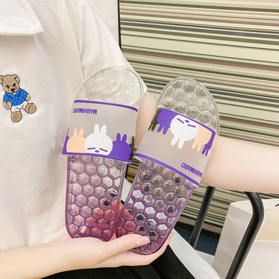 Παιδικές παντόφλες με απλικέ και επίπεδη σόλα