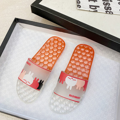 Παιδικές παντόφλες με απλικέ και επίπεδη σόλα