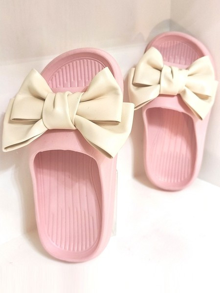 Παιδικές παντόφλες με κορδέλα για κορίτσια