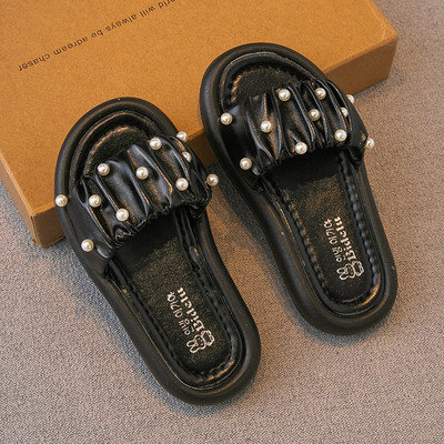 Παιδικές παντόφλες με πέρλες σε τρία χρώματα