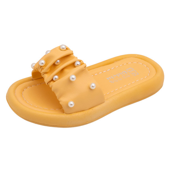 Παιδικές παντόφλες με πέρλες σε τρία χρώματα