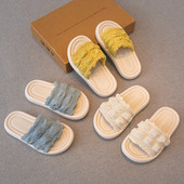 Casual παιδικές παντόφλες με επίπεδη σόλα για κορίτσια