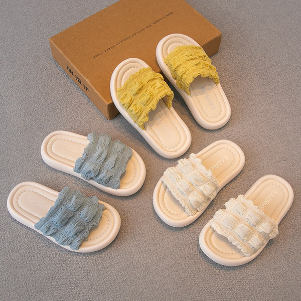 Casual παιδικές παντόφλες με επίπεδη σόλα για κορίτσια