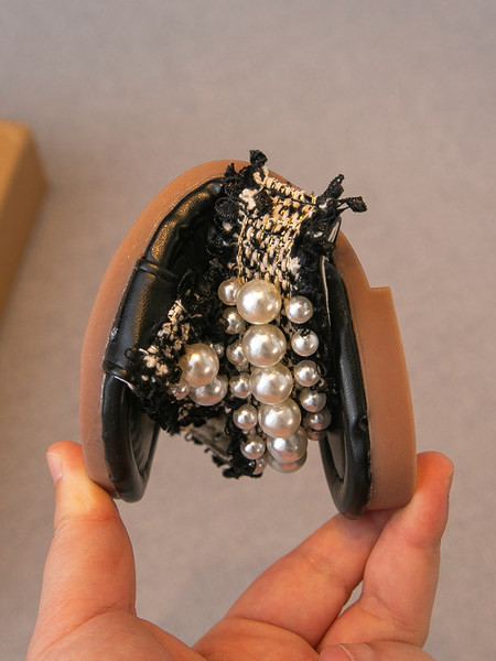 Παιδικές παντόφλες για κορίτσια  διακόσμηση πέρλες