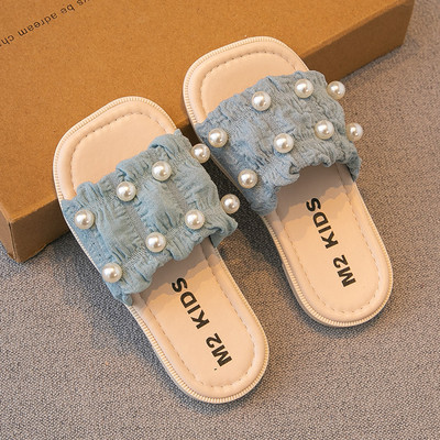 Gyöngyös nyári papucs lányoknak