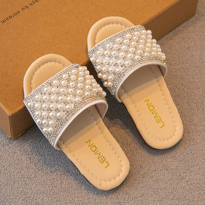 Gyöngyös gyerekpapucs három színben