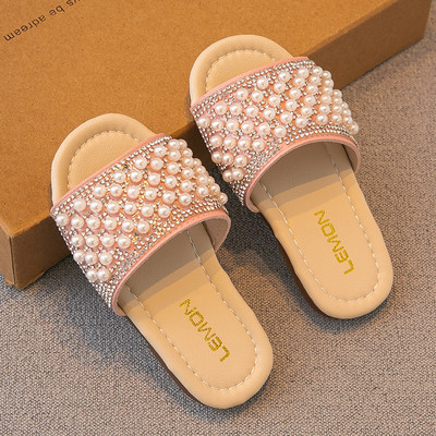 Gyöngyös gyerekpapucs három színben