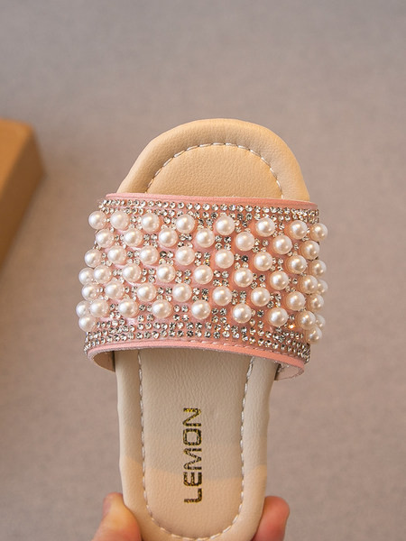 Gyöngyös gyerekpapucs három színben