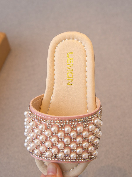 Gyöngyös gyerekpapucs három színben