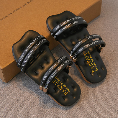 Παιδικές δερμάτινες παντόφλες σε τρία χρώματα