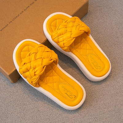 Eko bőrből készült alkalmi nyári papucs lányoknak