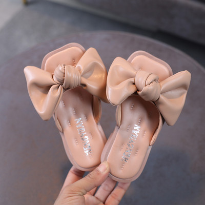 Δερμάτινες παντόφλες για κορίτσια από συνθετικό δέρμα