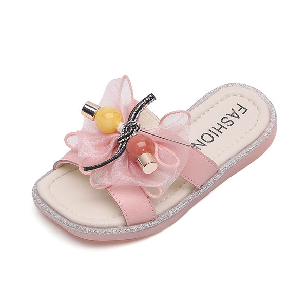 Casual παιδικές παντόφλες με κορδέλα σφραγίδα για κορίτσια