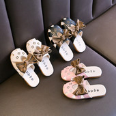 Dječje kožne papuče u tri boje sa trakom