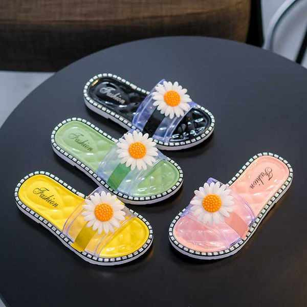 Детски чехли с 3D цвете