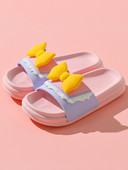 Детски гумени чехли с панделка - четири цвята