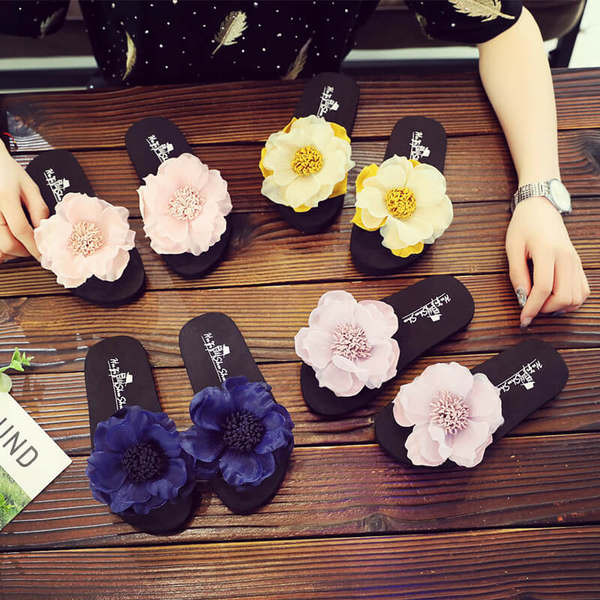 Dječje papuče sa cvijetom u više boja