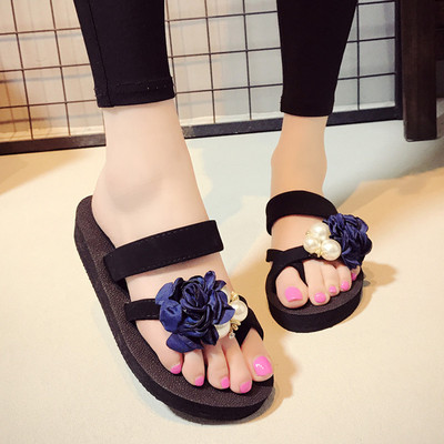 Нов модел детски летни чехли с 3D елемент за момичета