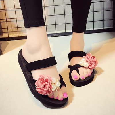 Нов модел детски летни чехли с 3D елемент за момичета