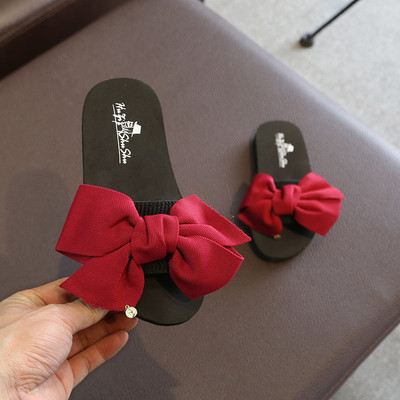 Sima modell nyári papucs lányoknak szalaggal