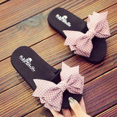 Dječje papuče s trakom na točkice