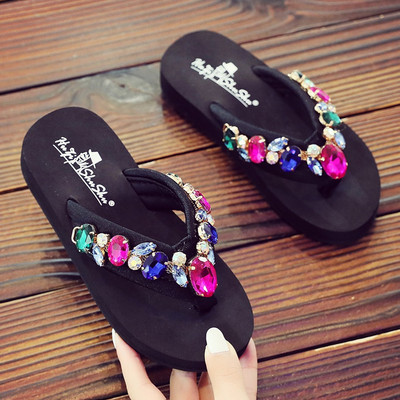 Laste värviliste kivikestega sussid