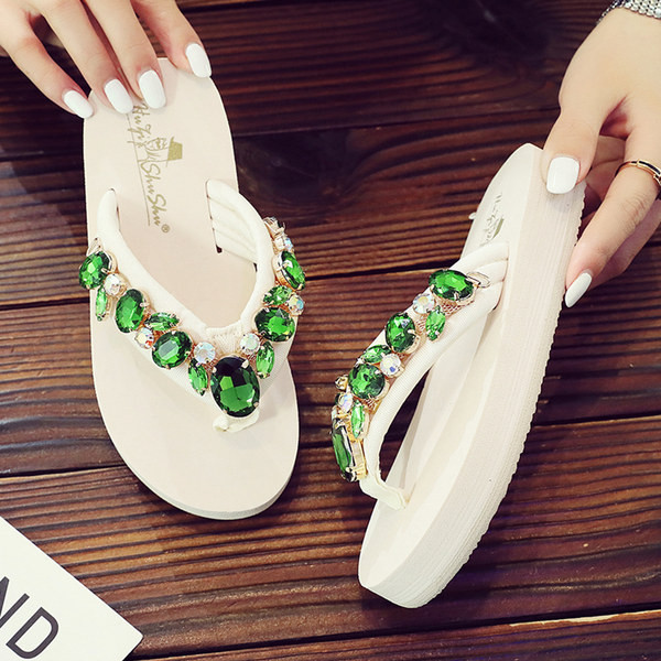 Laste värviliste kivikestega sussid