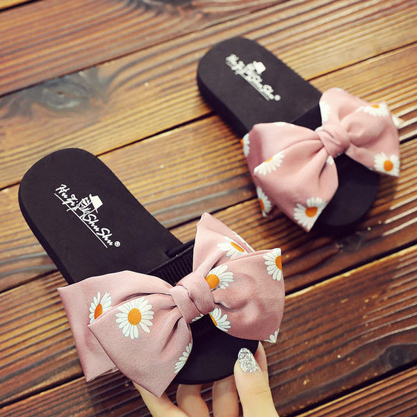 Dječje papuče za djevojčice s tekstilnom trakom