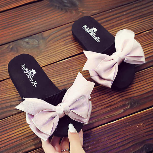 Нов модел ежедневни чехли с панделка няколко модела