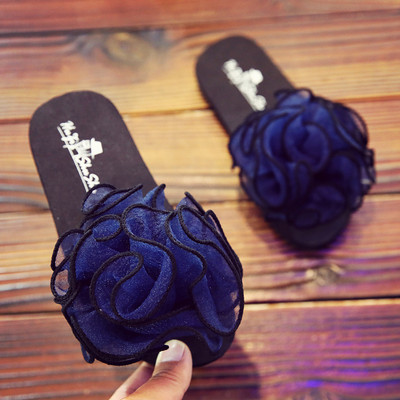 Gyermek papucs virágokkal - több színben