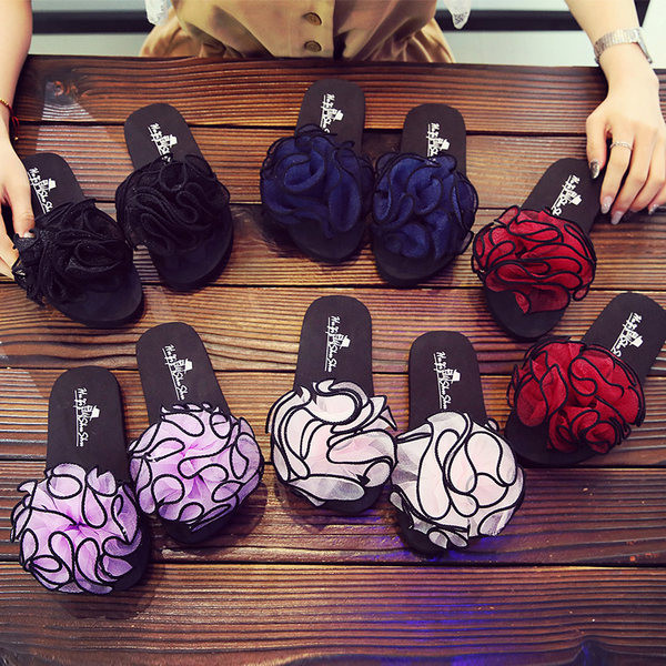 Gyermek papucs virágokkal - több színben