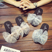 Καλοκαιρινές παιδικές παντόφλες με κορδέλα από τούλι για κορίτσια