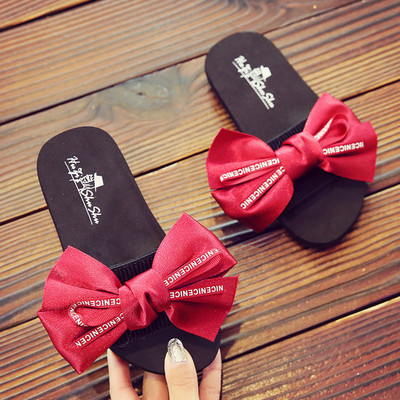 Παιδικές παντόφλες με κορδέλα σε τέσσερα χρώματα για κορίτσια