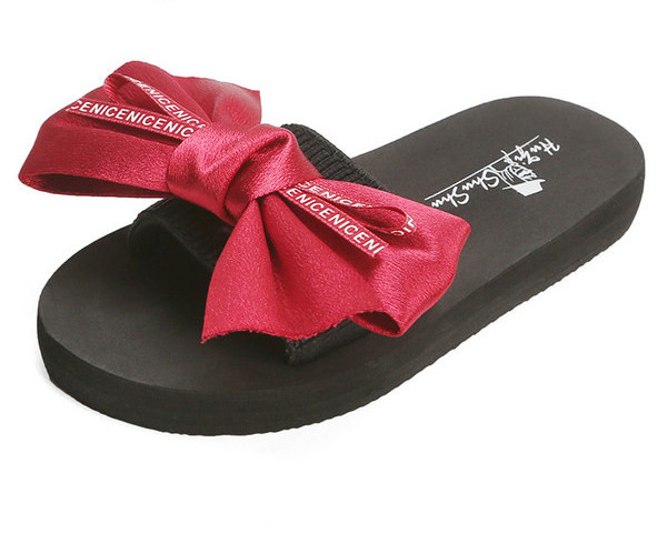 Παιδικές παντόφλες με κορδέλα σε τέσσερα χρώματα για κορίτσια