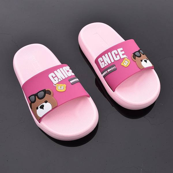 Παιδικές λαστιχένιες παντόφλες με απλικέ χρώματος