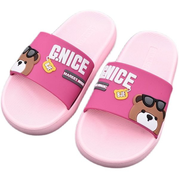 Παιδικές λαστιχένιες παντόφλες με απλικέ χρώματος