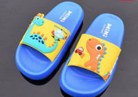 Dječje papuče s ravnim potplatom i aplikacijom - tri boje