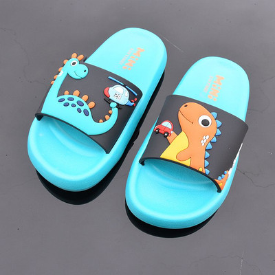 Dječje papuče s ravnim potplatom i aplikacijom - tri boje