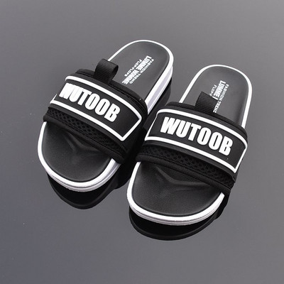 Casual παιδικές παντόφλες με επιγραφή για αγόρια