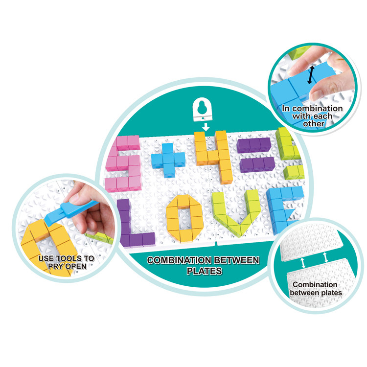 Детска игра, Мозайка, Букви ицифри, 148 части