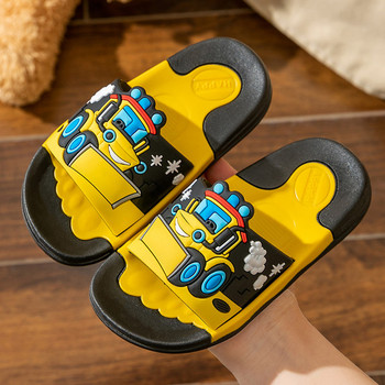 Детски гумени чехли с  цветна  апликация