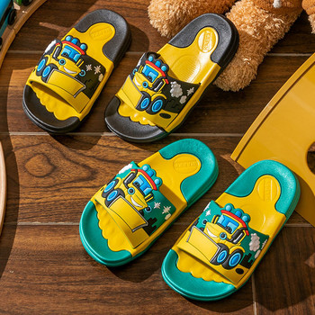 Детски гумени чехли с  цветна  апликация