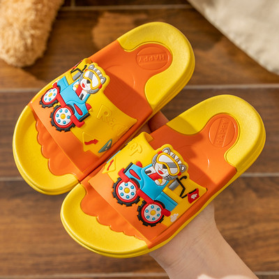 Παιδικές λαστιχένιες παντόφλες με απλικέ χρώματος