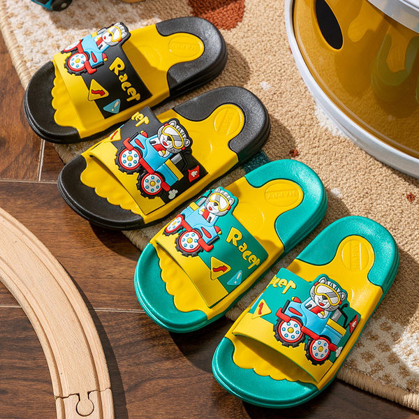 Летни детски чехли с 3D елемент за момчета