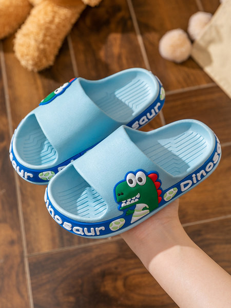 Καλοκαιρινές παιδικές παντόφλες με δεινόσαυρο για αγόρια